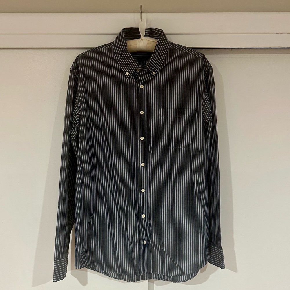 Taylor Stitch The Jack Men’s Button-Down in Rinsed Indigo Stripe (Size L/42) - Picture 1 of 4